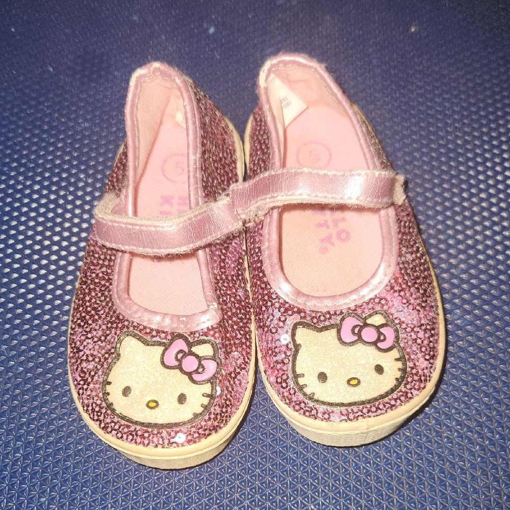 Hello Kitty Pink Glitter Kids Shoes 5